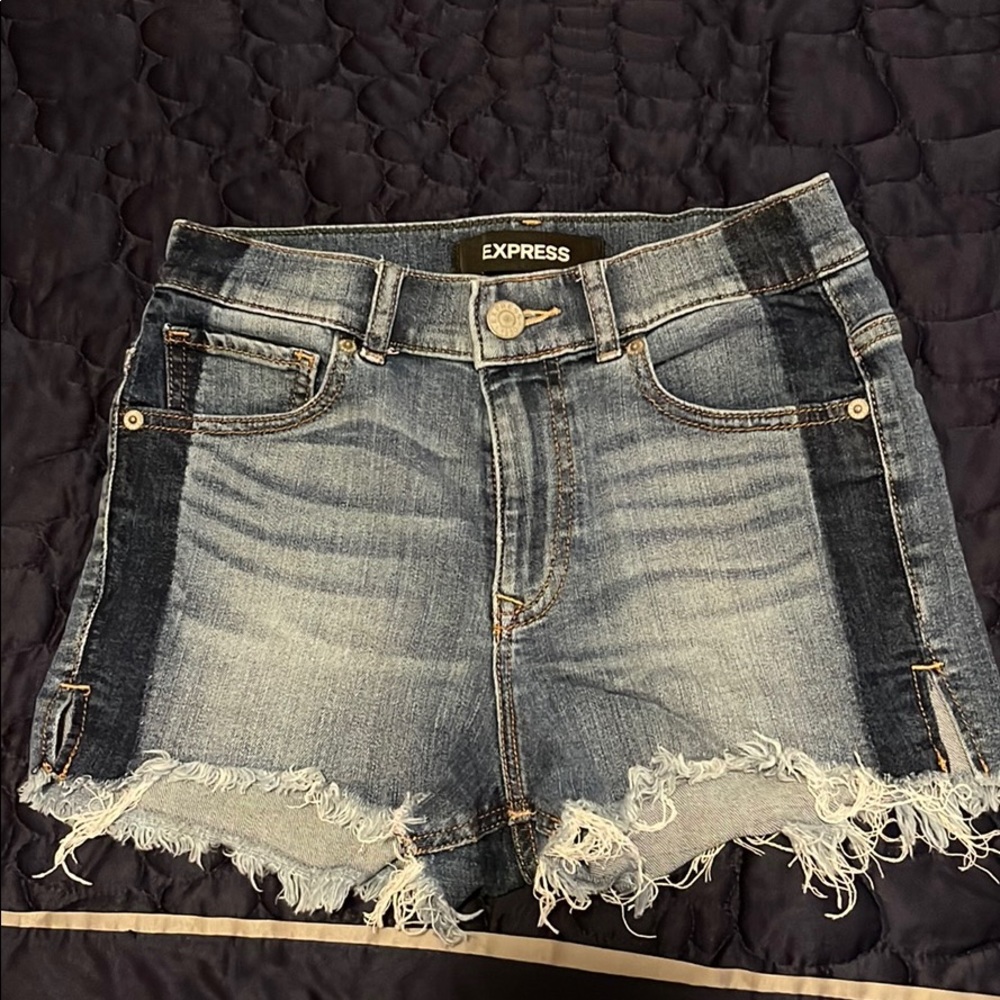 Express denim shorts
